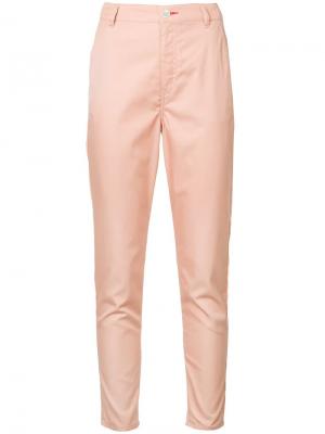 Узкие брюки классического кроя Loveless. Цвет: розовый