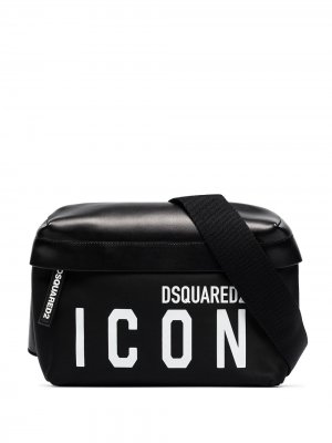 Поясная сумка с принтом Icon Dsquared2. Цвет: черный