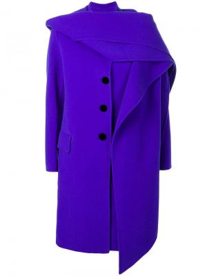 Пальто миди с капюшоном Marc Jacobs. Цвет: фиолетовый