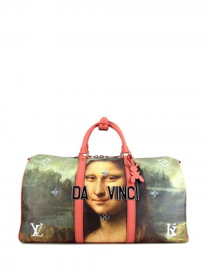 Дорожная сумка Keepall 50 Mona Lisa pre-owned Louis Vuitton. Цвет: розовый