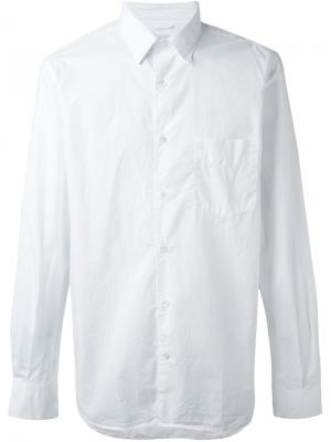 Рубашка с нагрудным карманом Aspesi. Цвет: белый