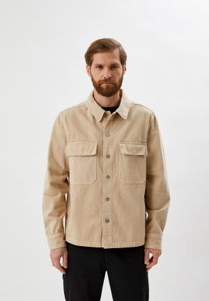 Куртка джинсовая Calvin Klein. Цвет: коричневый