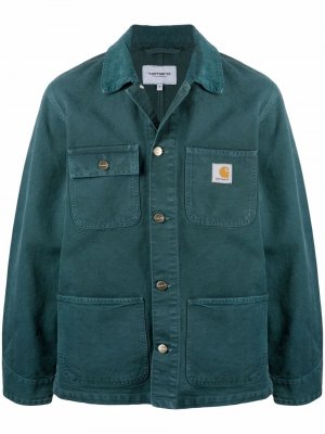 Куртка-рубашка из органического хлопка Carhartt WIP. Цвет: зеленый