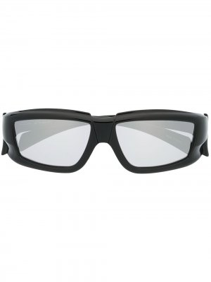 Солнцезащитные очки в квадратной оправе Rick Owens. Цвет: черный