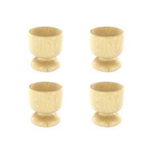 Набор из 4 дизайнерских деревянных подставок для яиц Fackelmann Wood Edition арт.. 9908650