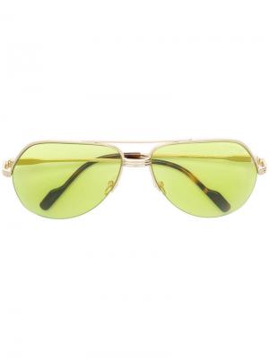 Солнцезащитные очки-авиаторы TOM FORD Eyewear. Цвет: золотистый