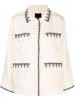 Куртка Damen с карманами Cynthia Rowley. Цвет: белый