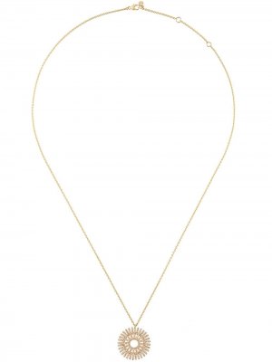 Золотое колье Rising Sun с бриллиантами Astley Clarke. Цвет: золотистый