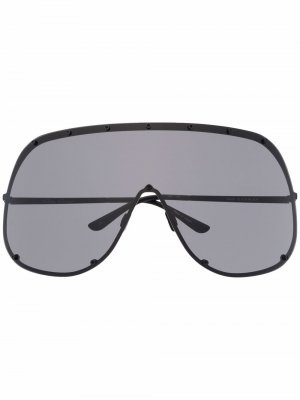 Солнцезащитные очки-авиаторы Rick Owens. Цвет: черный