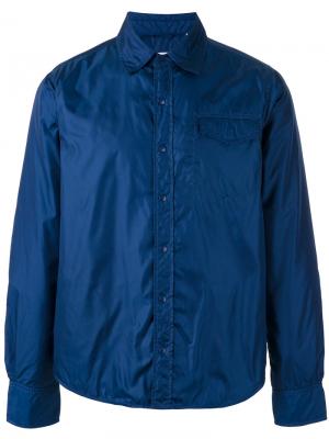 Куртка-рубашка с накладным карманом Aspesi. Цвет: синий