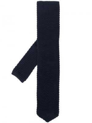 Вязаный галстук Brunello Cucinelli. Цвет: синий