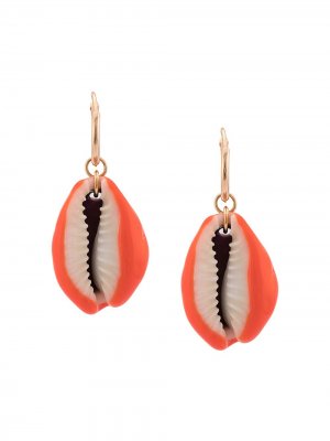 Shell earrings Aurelie Bidermann. Цвет: оранжевый