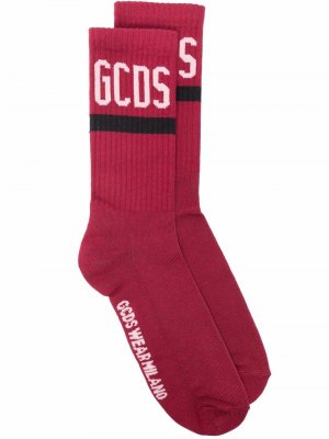 Носки с вышитым логотипом Gcds. Цвет: красный