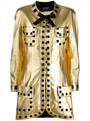 Куртка 1990-х годов Chanel Pre-Owned. Цвет: золотистый