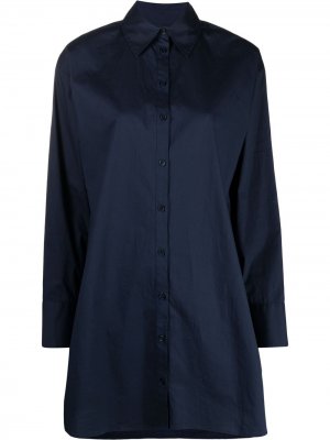 Платье-рубашка с длинными рукавами Michael Kors. Цвет: синий
