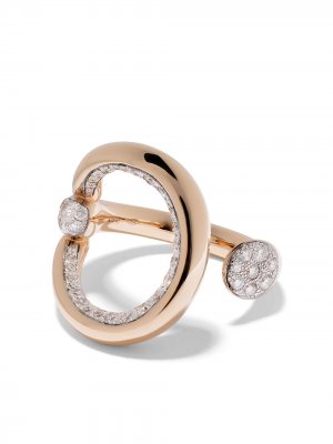 Кольцо Fantina из розового золота с бриллиантами Pomellato. Цвет: розовый