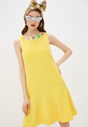 Платье Boutique Moschino. Цвет: желтый