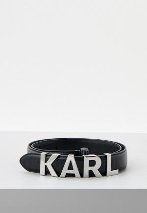 Ремень Karl Lagerfeld. Цвет: черный