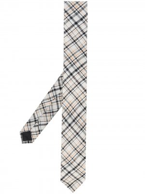Клетчатый галстук 1990-х годов Gianfranco Ferré Pre-Owned. Цвет: белый