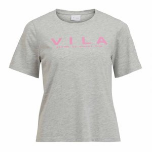 Женская футболка с короткими рукавами и логотипом VILA