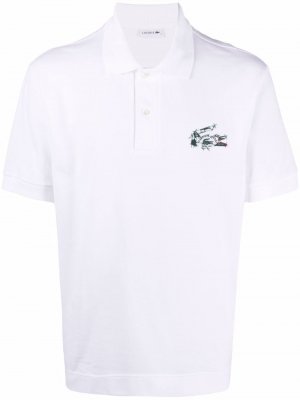 Рубашка поло с нашивкой-логотипом Lacoste. Цвет: белый