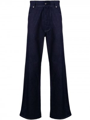 Широкие джинсы с контрастной строчкой Missoni. Цвет: синий