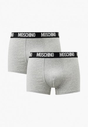 Трусы 2 шт. Moschino Underwear. Цвет: серый
