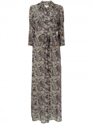 LAgence платье-рубашка Cameron с цветочным принтом L'Agence. Цвет: разноцветный