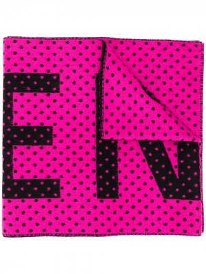 Жаккардовый платок в горох с логотипом Balenciaga. Цвет: розовый