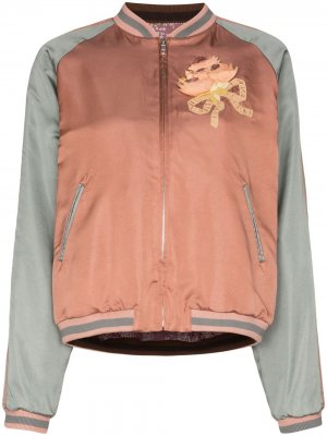 Куртка-бомбер с пайетками Gucci. Цвет: розовый