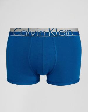 Хлопковые боксеры-брифы  Magnetic Calvin Klein. Цвет: синий