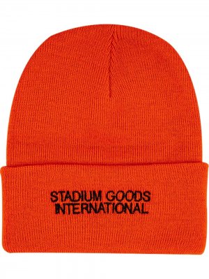 Шапка бини International Stadium Goods. Цвет: оранжевый
