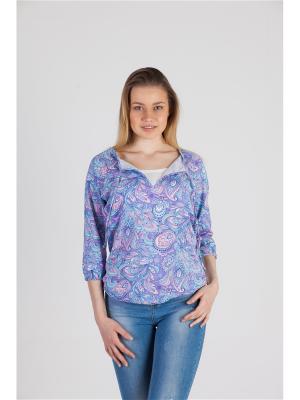 Блуза с секретом кормления Восток дизайн №3 Ням-Ням. Цвет: голубой, розовый, сиреневый