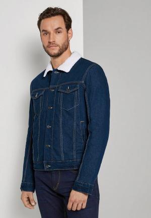 Куртка джинсовая Tom Tailor. Цвет: синий