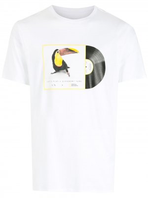 Different Tune graphic T-shirt Armani Exchange. Цвет: белый