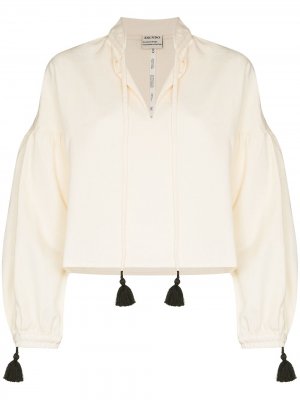 Блузка Veronica с кисточками ESCVDO. Цвет: нейтральные цвета