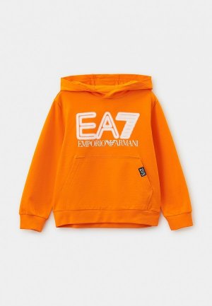 Худи EA7. Цвет: оранжевый