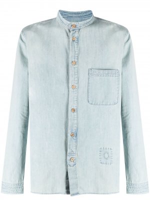 Джинсовая рубашка с нагрудным карманом Altea. Цвет: синий