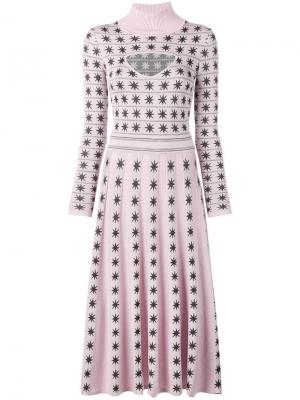Трикотажное платье Night Temperley London. Цвет: розовый