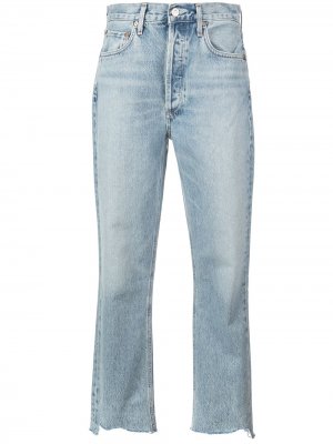 Укороченные джинсы Riley AGOLDE. Цвет: синий