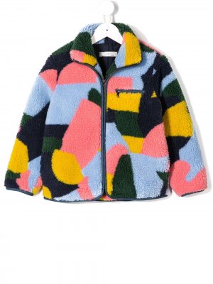 Куртка в стиле колор-блок Stella McCartney Kids. Цвет: синий
