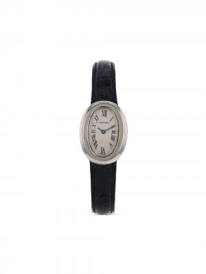 Наручные часы Baignoire pre-owned 18 мм 1990-х годов Cartier. Цвет: синий