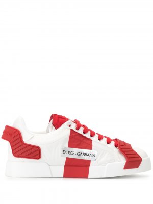 Кроссовки с логотипом Dolce & Gabbana. Цвет: красный
