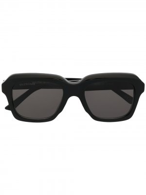Солнцезащитные очки в квадратной оправе Balenciaga Eyewear. Цвет: черный