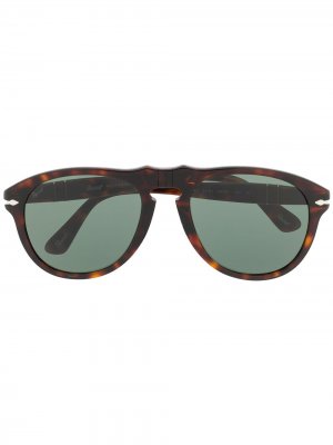 Солнцезащитные очки-авиаторы Persol. Цвет: коричневый