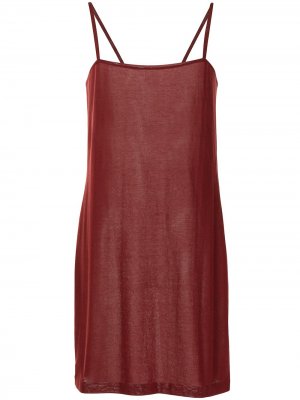 Платье pre-owned с квадратным вырезом Hermès. Цвет: красный