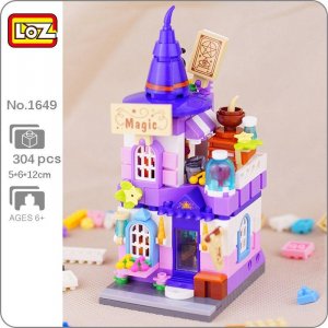 1649 городская улица Хэллоуин шляпа волшебника волшебный магазин архитектура DIY мини-блоки кирпичи строительные игрушки без коробки LOZ