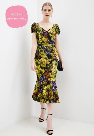 Платье Dolce&Gabbana. Цвет: разноцветный