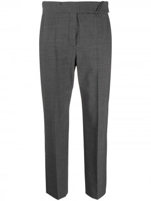 Укороченные брюки строгого кроя Brunello Cucinelli. Цвет: серый