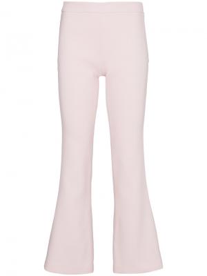 Укороченные расклешенные брюки Giambattista Valli. Цвет: розовый
